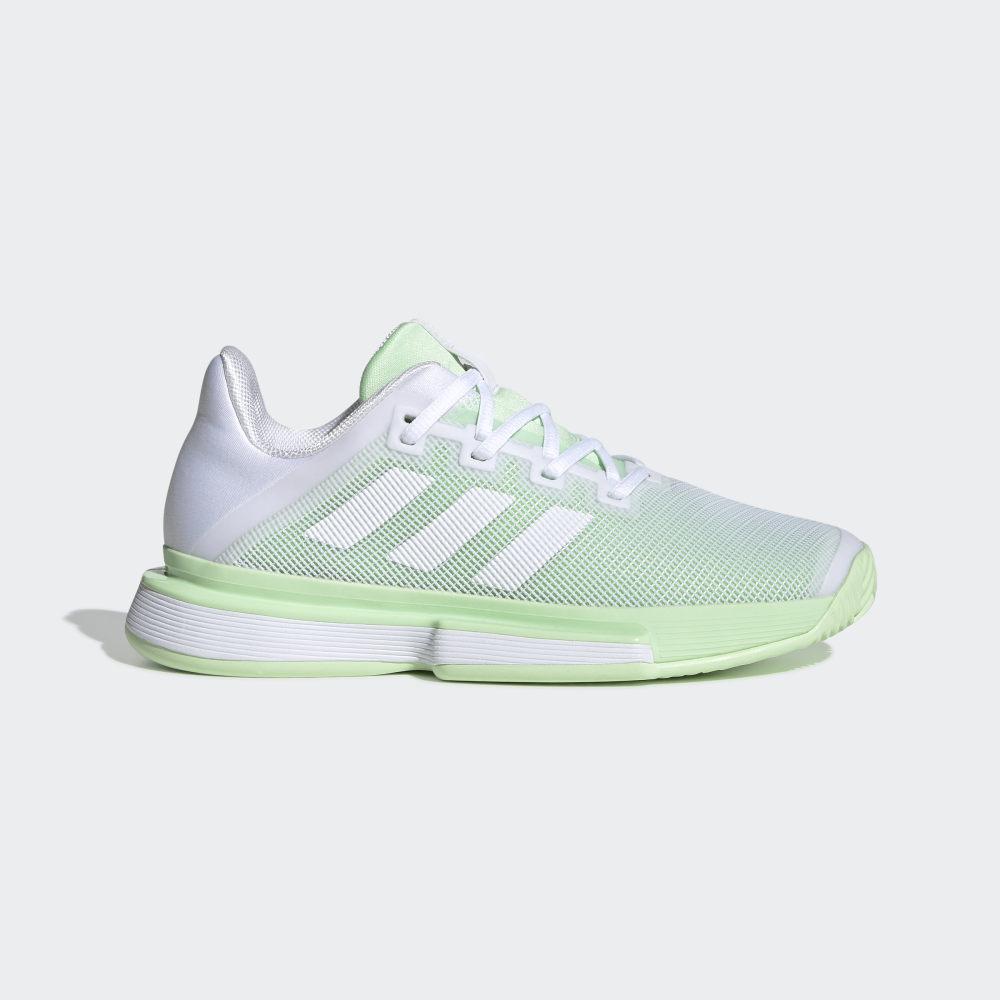 Pantofi Tenis Adidas SoleMatch Bounce Dama Romania - Albi/Verzi G26790